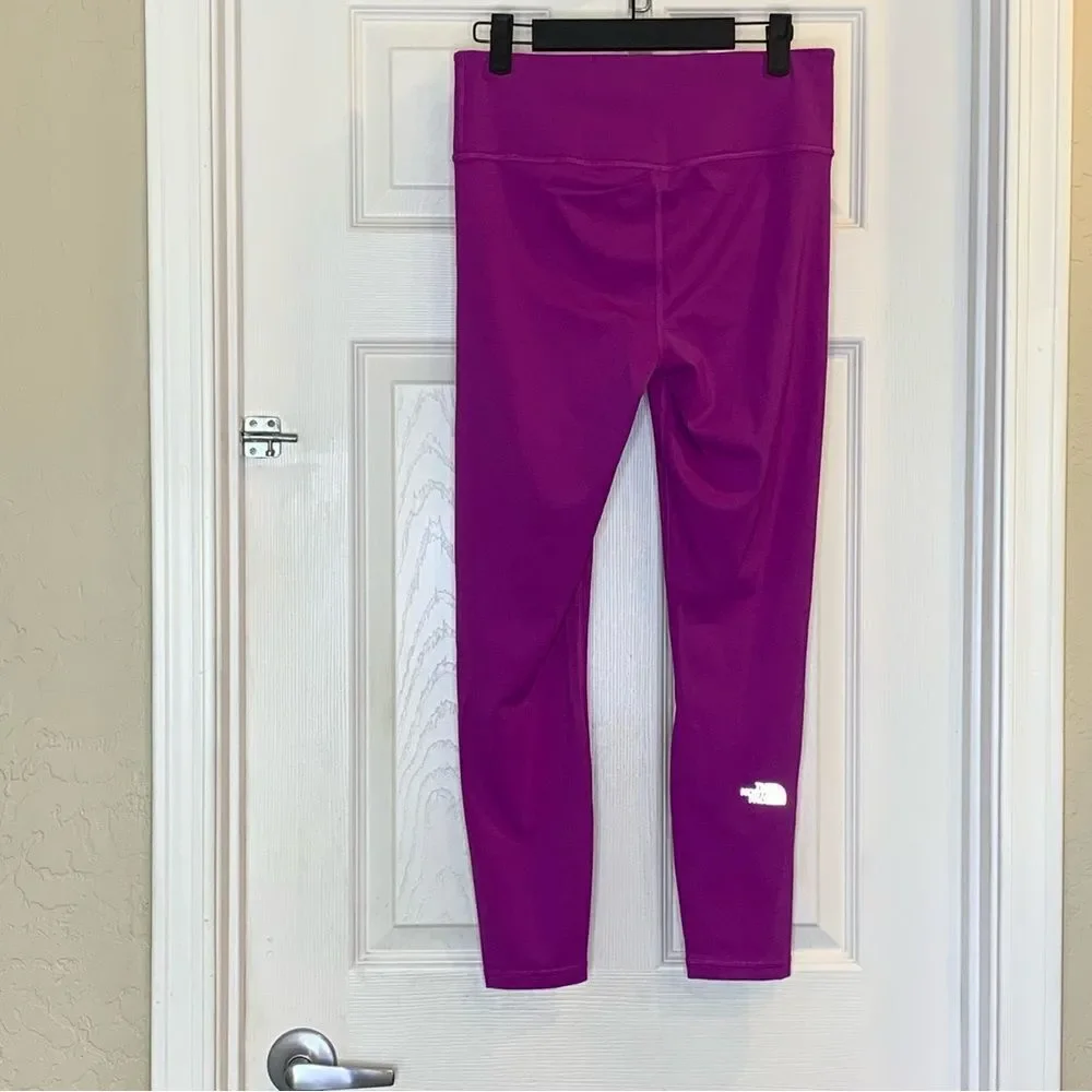 The North Face Elevation 7/8 Length Leggings Purple Cactus Flower Size Medium